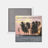Sunset, E Lemmons, Kuna Yala, Panama Magnet (Vorderseite/Rückseite)