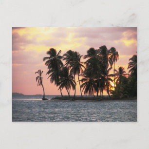 Sunset, E Lemmons, Kuna Yala, Panama Postkarte