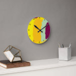Sunset Earthly Multicolored Acrylic Wall Clock Runde Wanduhr<br><div class="desc">Style: 8" Round Acrylic Wall Clock Customize your wall clock to create a functional wall décor statement piece to perfectly match your home décor, show off your art or favorite photo, or give as a personalized gift. This unique, high-quality wall clock is vibrantly printed with AcryliPrint®HD process and features a...</div>