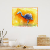 Sunset Egret Poster (Küche)