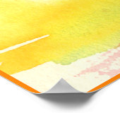 Sunset Egret Poster (Ecke)