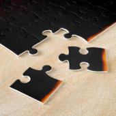Sunset Elephant Silhouette Puzzle (Seite)