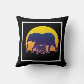 Sunset Elephants Kissen (Rückseite)