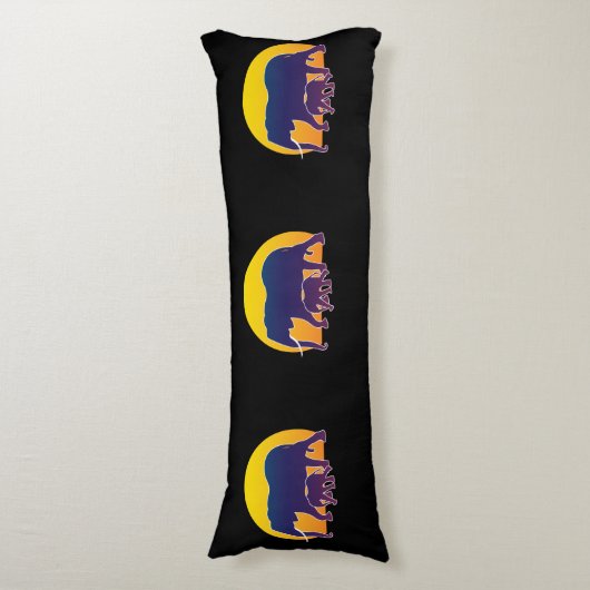 Sunset Elephants Seitenschläferkissen (Vorderseite Vertikal)