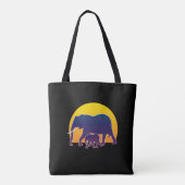 Sunset Elephants Tasche (Rückseite)