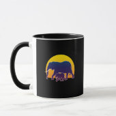 Sunset Elephants Tasse (Links)