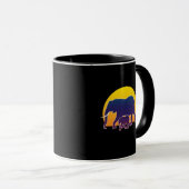 Sunset Elephants Tasse (VorderseiteRechts)