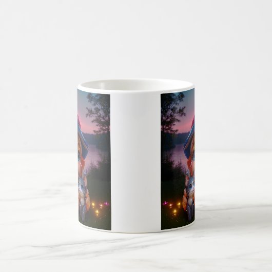 Sunset Elf Cat  Kaffeetasse (Mittel)