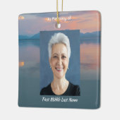 Sunset Evening Sky Dusk Memorial Pocket Keepsake Keramikornament (Links)