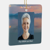 Sunset Evening Sky Dusk Memorial Pocket Keepsake Keramikornament (Rechts)