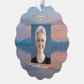 Sunset Evening Sky Dusk Memorial Pocket Keepsake Ornament Karte (Links)