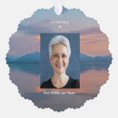 Sunset Evening Sky Dusk Memorial Pocket Keepsake Ornament Karte (Vorderseite)