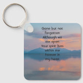 Sunset Evening Sky Dusk Memorial Pocket Keepsake Schlüsselanhänger (Vorderseite)