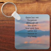 Sunset Evening Sky Dusk Memorial Pocket Keepsake Schlüsselanhänger (Vorderseite)