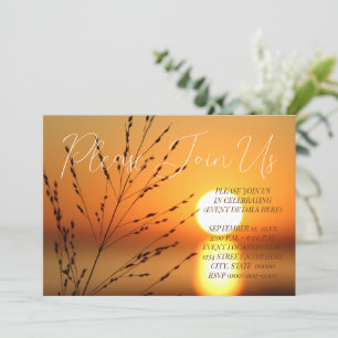 Sunset Event Einladung