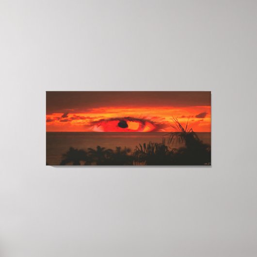 Sunset Eye 2106 Art Leinwanddruck (Vorderseite)