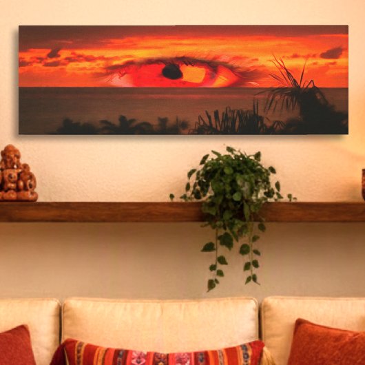 Sunset Eye 2106 Art Leinwanddruck