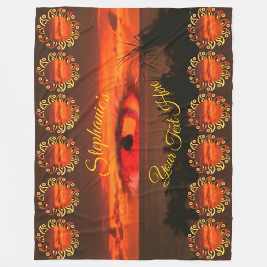 Sunset Eye 2106 Fleece Blanket (Vorderseite)