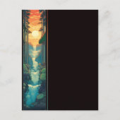Sunset Falls Postkarte (Vorderseite)