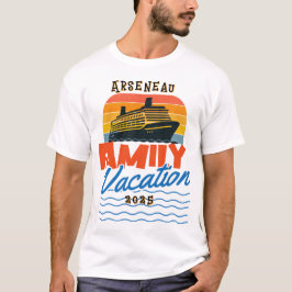 Sunset Family Cruise Orange PERSONALIZE T - Shirt