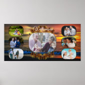 Sunset Family Foto Collage 1577 Art Print Poster (Vorne)