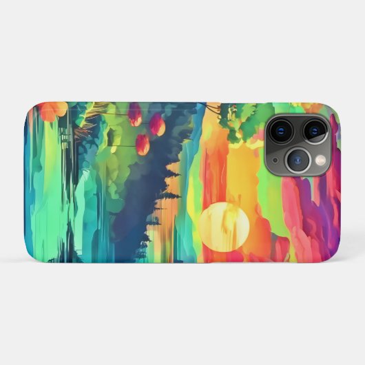 Sunset Fantasy Landschaft Case-Mate iPhone Hülle (Rückseite (Horizontal))