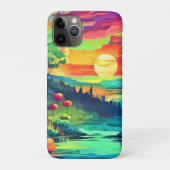 Sunset Fantasy Landschaft Case-Mate iPhone Hülle (Rückseite)
