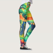 Sunset Fantasy Landschaft Leggings (Rechts)