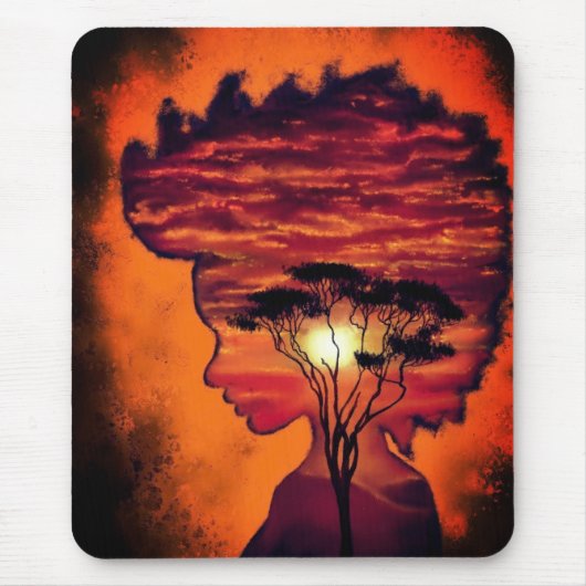 Sunset Fantasy Mouse Pad Mousepad (Vorne)