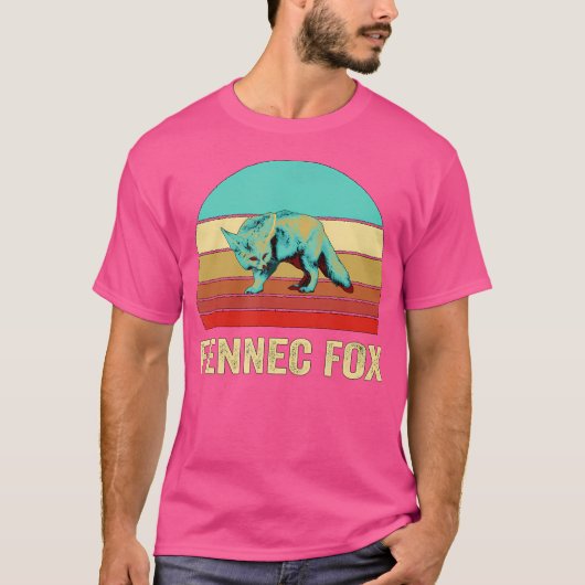 Sunset Fennec Fox T-Shirt (Vorderseite)