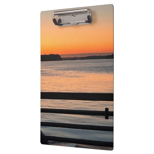 Sunset Ferry Ride Klemmbrett (Links)