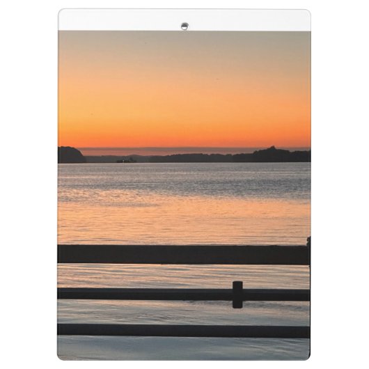 Sunset Ferry Ride Klemmbrett (Rückseite)