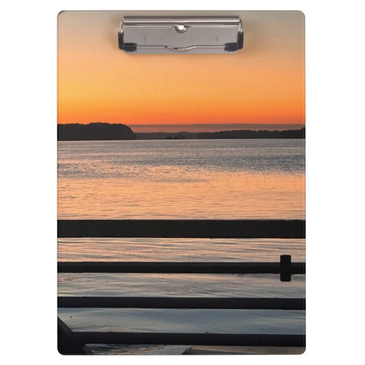Sunset Ferry Ride Klemmbrett (Vorderseite)