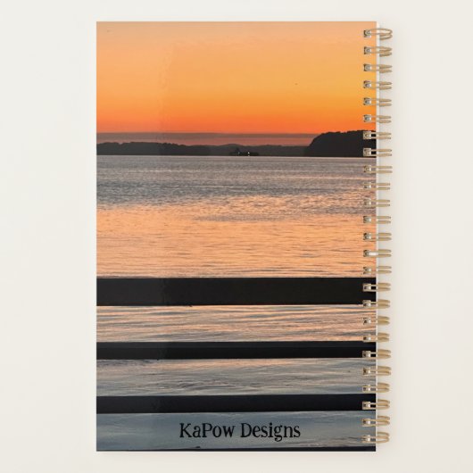 Sunset Ferry Ride Planner Planer (Rückseite)