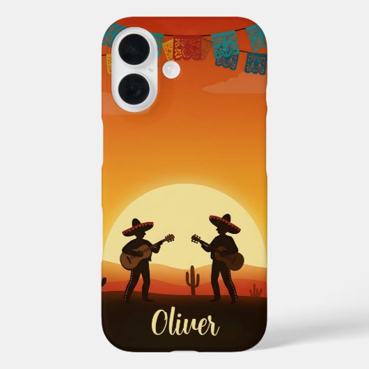 Sunset Fiesta - Whimsical Desert Celebration Case-Mate iPhone Hülle (Rückseite)