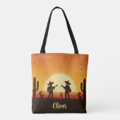 Sunset Fiesta - Whimsical Desert Celebration Tasche (Rückseite)