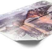 Sunset Firth of Forth Railway Bridge Fotodruck (Ecke)