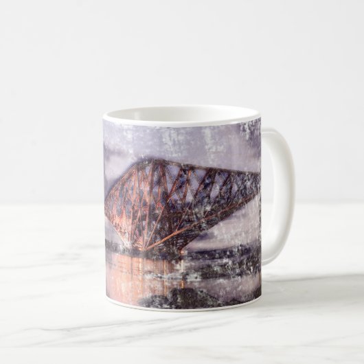 Sunset Firth of Forth Railway Bridge Kaffeetasse (VorderseiteRechts)