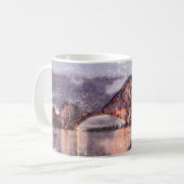 Sunset Firth of Forth Railway Bridge Kaffeetasse (Vorderseite Links)