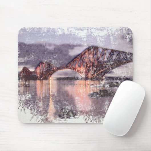 Sunset Firth of Forth Railway Bridge Mousepad (Mit Mouse)