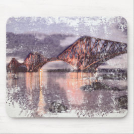 Sunset Firth of Forth Railway Bridge Mousepad