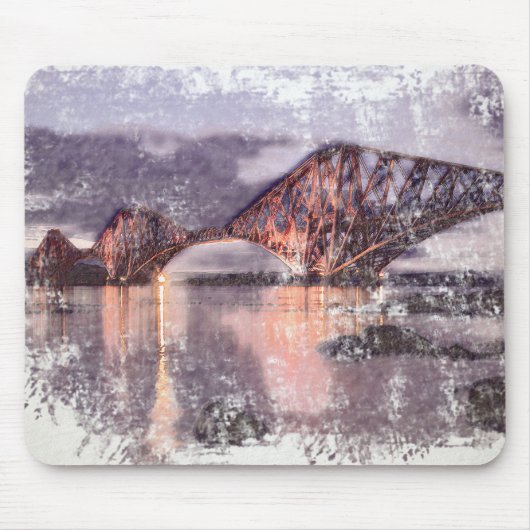 Sunset Firth of Forth Railway Bridge Mousepad (Vorne)