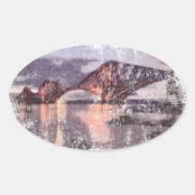 Sunset Firth of Forth Railway Bridge