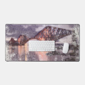 Sunset Firth of Forth Railway Bridge Schreibtischunterlage (Tastatur & Maus)