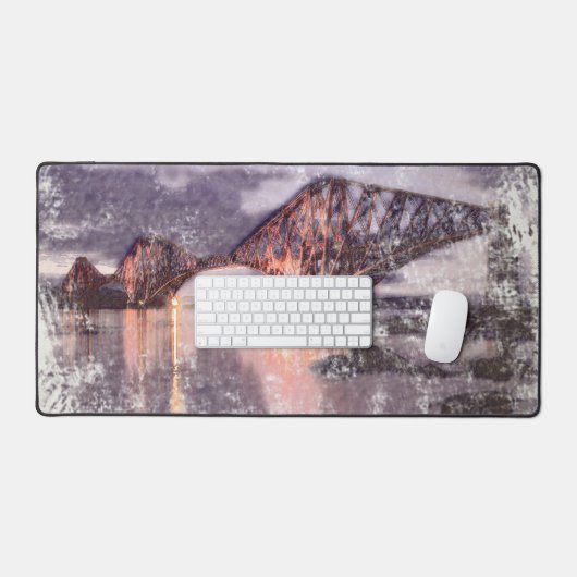 Sunset Firth of Forth Railway Bridge Schreibtischunterlage (Tastatur & Maus)