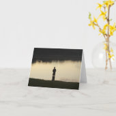 sunset fisherman karte (Gelbe Blume)