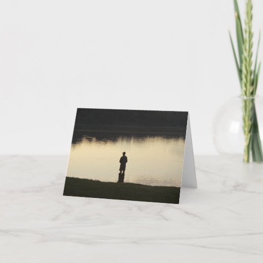 sunset fisherman karte (Vorderseite)