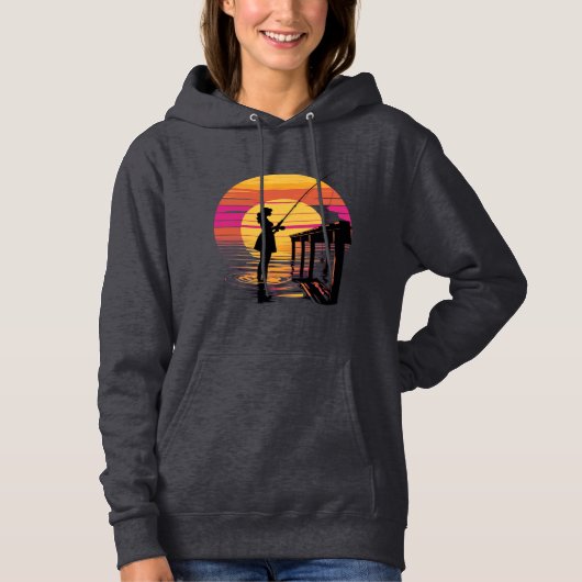 Sunset Fishing – Women’s Hoodie (Vorderseite)