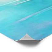 Sunset Flamingo Art Design Poster (Ecke)