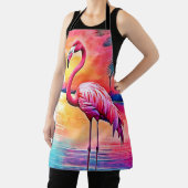 Sunset Flamingo Art Design Schürze (InSitu)